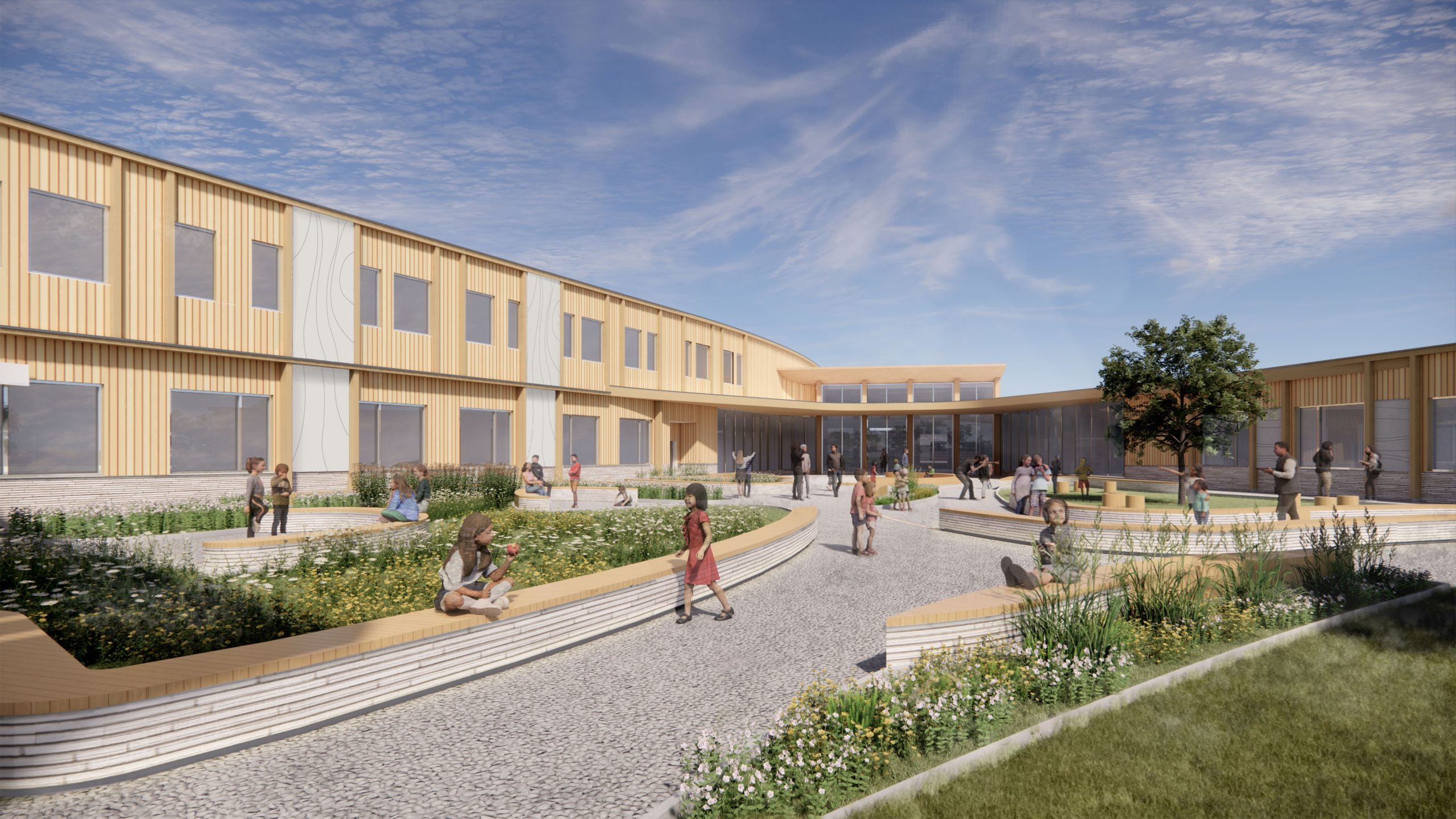 2635-25 Wiikwemkoong Elementary School - Courtyard